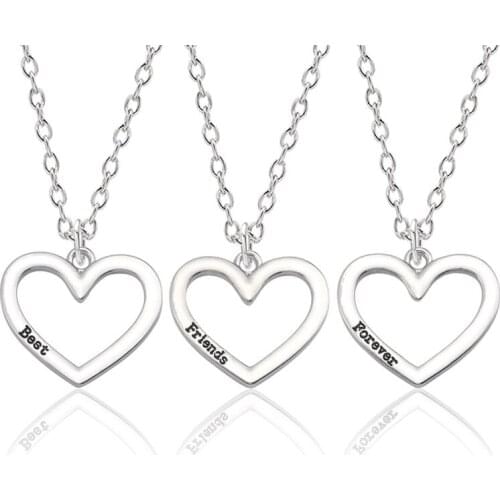 Korean of the Simple Girlfriends Three Love Stitching Letter Necklace Female Student Pendant Male Tide Clavicle Necklace Wholesa