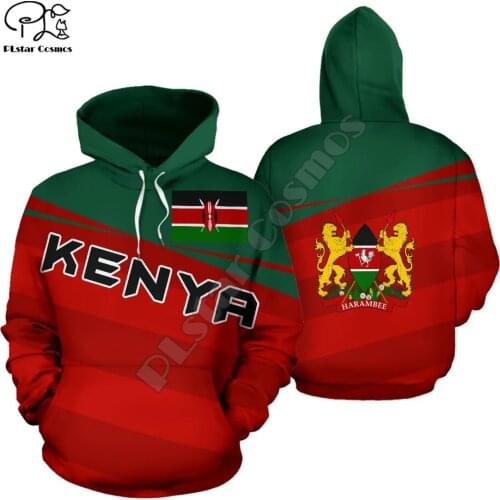 PLstar Cosmos kenya Country Flag Tribe Culture Tattoo Tracksuit 3Dprint Men/Women NewFashion Harajuku Hoodies Pullover Jacket A5