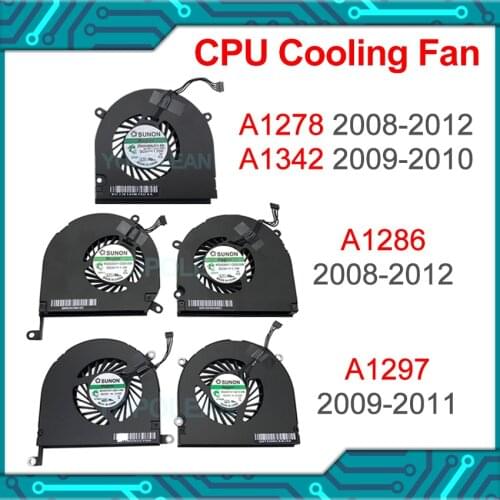 Full Test CPU Cooling Fan For Macbook Pro 13" 15" 17" A1278 A1286 A1297 A1342 Cooler Fan 2008-2012 years