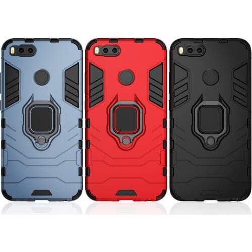 Shockproof Armor Phone Case For Xiaomi Mi 5X A1 Case Ring Holder Stand Phone Back Cover for Xiomi Mi A1 5X MI5X MIA1 Funda Capa