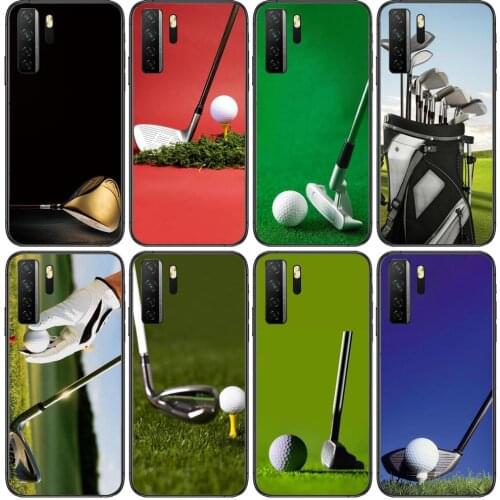 Luxury sports Golf Black Soft Cover The Pooh For Huawei Nova 8 7 6 SE 5T 7i 5i 5Z 5 4 4E 3 3i 3E 2i Pro Phone Case cases
