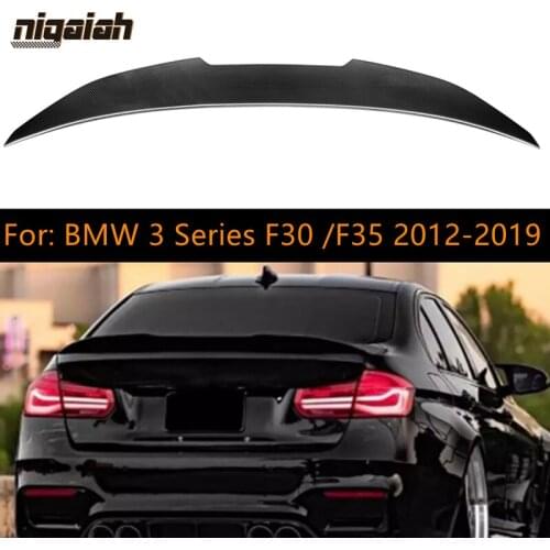 PSM Style Dry Carbon Fiber Rear Roof Spoiler t Wing For BMW F30/F35 Spoiler 3 Series 4 Door 2012-2019
