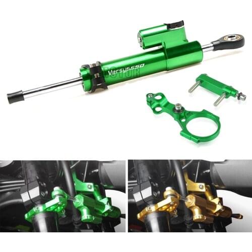 Motorcycle Steering Stabilize Damper Bracket Mount For Kawasaki VERSYS 650 VERSYS650 2015-2020 2019 2018 2017 Moto Accessories