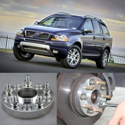 Teeze 4pcs Billet 5 Lug 14*1.5 Studs Wheel Spacers Adapters For Volvo XC90 2004-2014