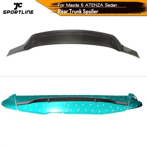 Rear Trunk Spoiler Boot Lip Wing Spoiler For Mazda 6 ATENZA Sedan 2014 - 2019 Carbon Fiber Boot Spoiler Lid