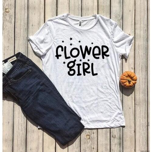 Flower Girl Rehearsal girl gift Flower Top Girls Wedding Shirt, Bridal Party Shower Gifts Bachelorette Bridal Party Wedding Gift