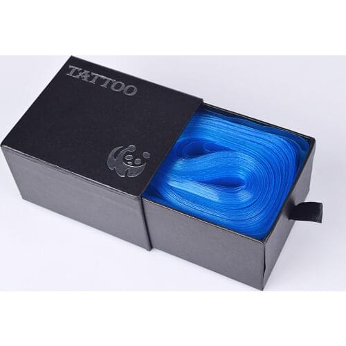 100Pcs/pack Tattoo Clip Cord Sleeves Machine Bags Supply Disposable Covers for Professional Accessory Blue