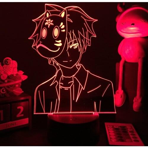 3D Anime Lamp Hotarubi No Mori Night Light E Ginn Figure for Kids Girl Room Decor The Light of The Fireflies Forest Kinn Gift