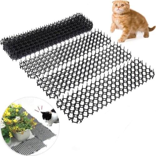 6PC 13cmx49cm Thorn Pad Portable Plastics Net Prickle Mats for Anti-Cat Dog Pet Protect Pot Plant Outdoor Indoor Garden Supplies
