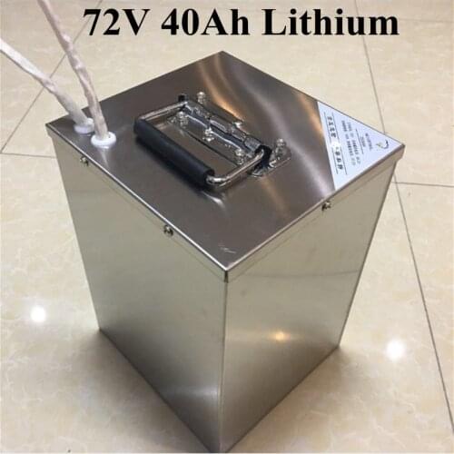 Free Shipping Rechargeable E-Bike Lithium ion Battery pack 72V 40AH Electric bicycle Battery 72V 2000W 3000W 35Ah 50Ah