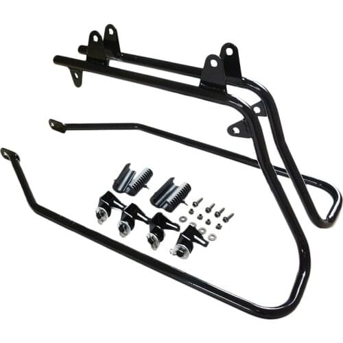 Balck Hard Saddlebag Support Conversion Bracket kit For HARLEY DAVIDSON Softail 1994-2013
