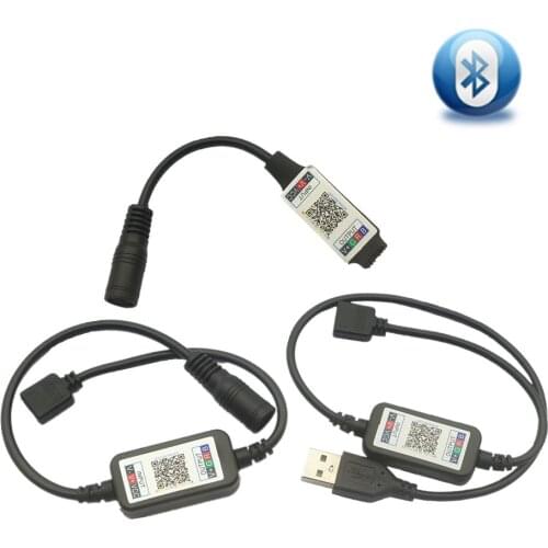 DC 5V-24V USB DC Mini LED RGB Wifi Controller Music Bluebooth Power For led strip RGB Controller Remote Light wireless Control