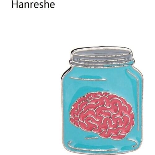 Hanreshe Personalized Enamel Medical Brooch Pins Brain Human Organ Specimen Lapel Badge Jewelry Accessories For Doctors Nurses