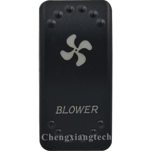 Laser Etched - BLOWER- Led Backlit Rocker Switch Cap for Car Boat Truck Rv Switch Auto DIY Replacing, Cover Only