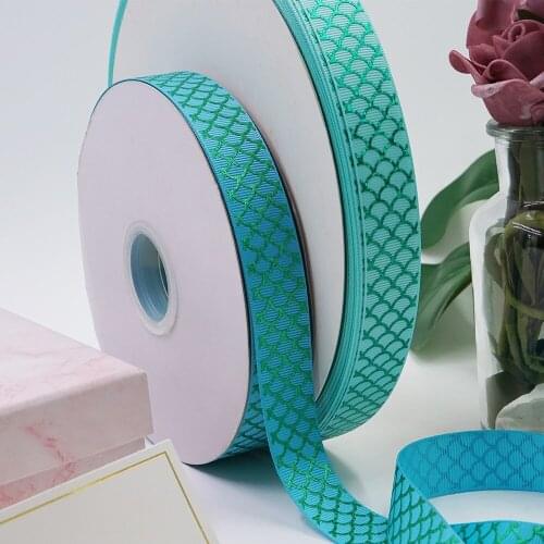 7/8" 50 yards Silver swirl foil printed grosgrain ribbon