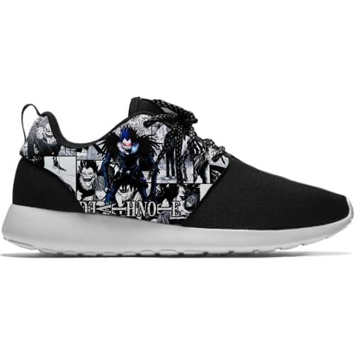 Japanese Anime Manga Cartoon Demon Death Note Ryuk Sport Running Shoes Casual Breathable Lightweight 3D Print Men Women Sneakers