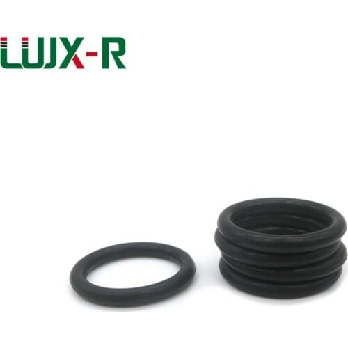 LUJX-R 5mm Thickness O Ring Seal Nitrile NBR O Type Sealing Rubber Rings Gasket OD28/30/32/34/36/38/42/44/48 Black O-Ring Washer