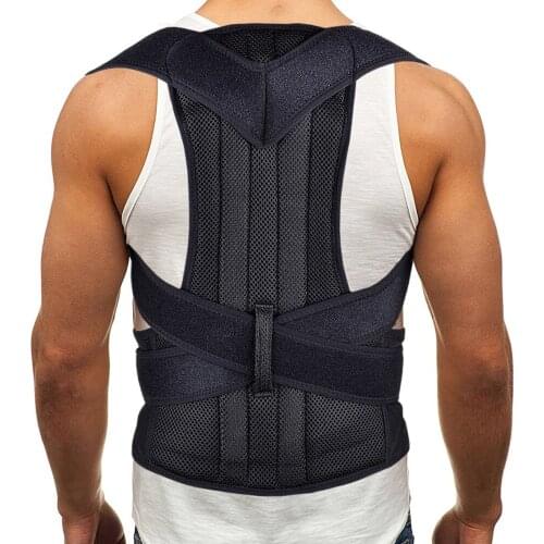 Medical Therapy Shoulder Lumbar Posture Corrector Brace Lower Back Scoliosis Support Orthopedic Waist Double Pull Belt Men Women