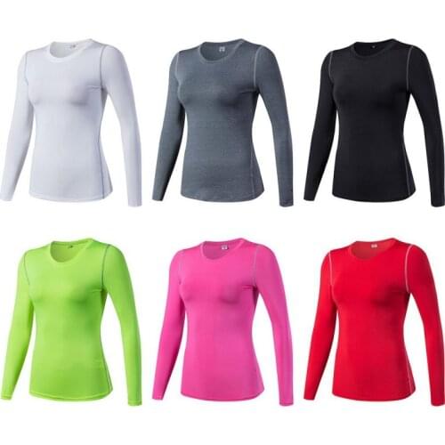New Women Gym Yoga Crop Tops Shirts Long Fitness Outdoo Running Sport T-Shirts Training Yoga Sportswear Sleeve Workout Tops