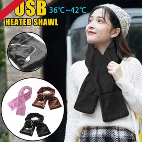 Fiery Scarf Winter Scarf Heated Scarf USB Women Heating Scarf Couple Scarf Neckerchief Plush Collar Scarves