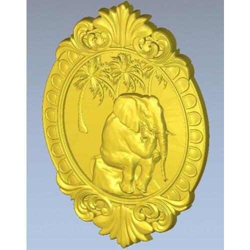 Panno_elephant model for cnc in STL file 3d relief