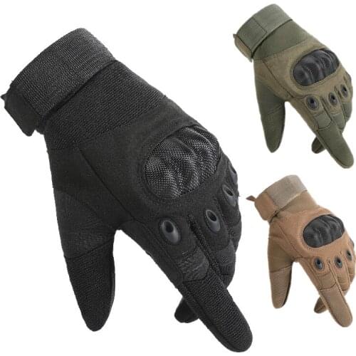 NEW Carbon Fiber Full Finger Tactical Fitness Gloves Military Paintball Shooting Airsoft Touch Screen Tactical Gloves Women Men