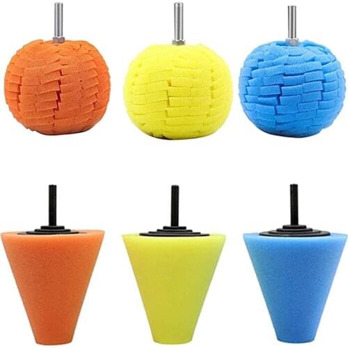 Polishing Pads for Wheel Hub Cleaning 3 Inch Polishing Wheel for Drill Sponge Buffing Pads for Car Care