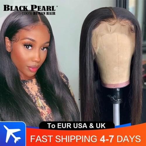 Bone Straight Human Hair Wigs 360 Lace Frontal Wigs Pre Plucked Brazilian Human hair Straight Lace Front Wigs For Women