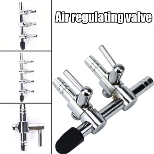 Stainless Steel Aquarium Gang Valve 1/2/3/4/5 Ways Air Flow Splitter Lever Oxygen Pump Airline Connectors For Fish Tank