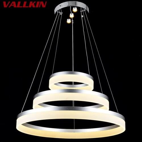 Modern Art LED lustre Chandelier Lights Lamp For Living Room Acrylic Chandeliers Lighting Pendant Ceiling Fixtures VALLKIN