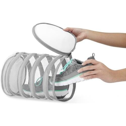 Laundry Bag Shoes Organizer Bag For Shoe Mesh Laundry Shoes Bags Shoe Home Organizer Portable Zippered Laundry Washing Bags