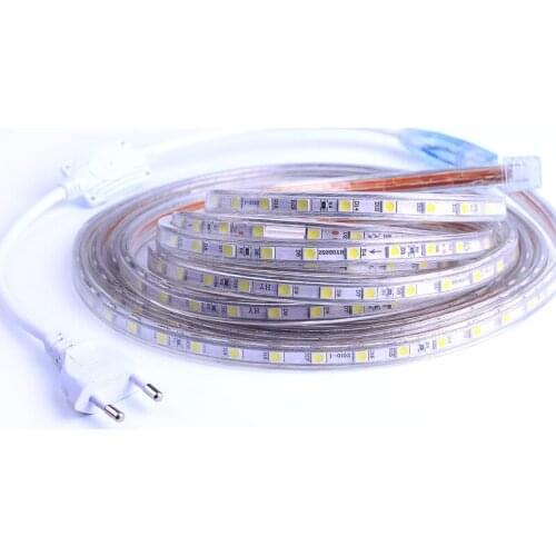 60Leds LED Strips Waterproof SMD 5050 LED Light Strip Flexible Tape Ledstrip Home Living Room Decorative