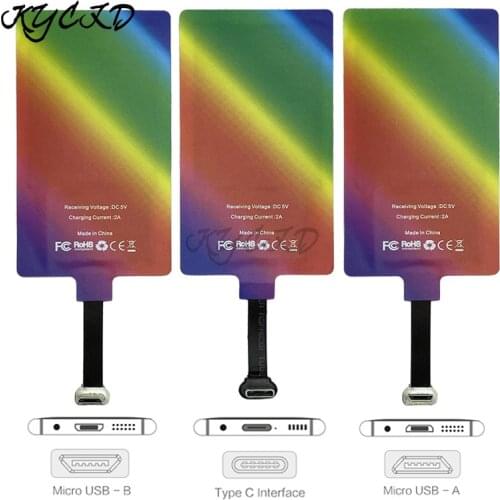 10W 5V/2A Micro USB Type C Universal Fast Wireless Charger Receiver Adapter For Samsung Huawei For Android Qi Qtandard