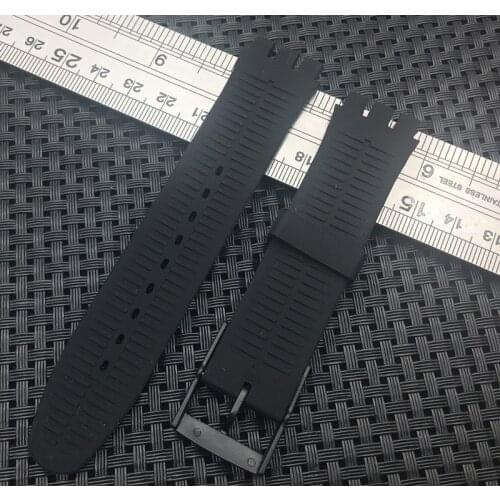 Top grade quality 19mm nature soft Silicone Replacement Watch Band watchband For SWATCH strap Men and Women SUO series SUOB704