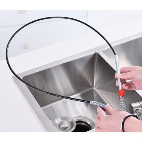 YHELPFUL Sewer dredge spring pipe dredge tool household kitchen bathroom pipe cleaning tool