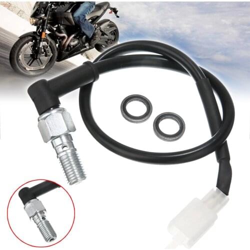 1PC M10 x 1.25mm Black Motorcycle Brake Light Pressure Switch Front/Rear Brake Line For Universal Moto Accessories
