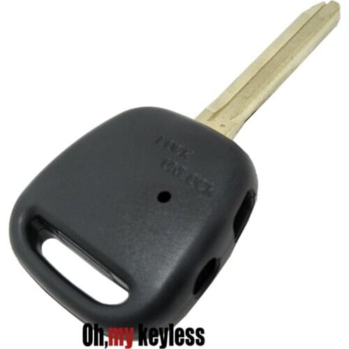 2pcs/lot good quality remote key case for toyota replacement car key shell 1 2 hole on side