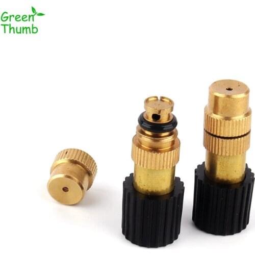40pcs 6mm Aperture Copper Sprinkler Automatic Watering Cooling Rotary Agricultural Lawn Flow Adjustable Gaden Micro Irrigation