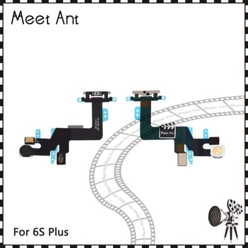 50pcs/lot High Quality For iphone 6S and 6S Plus Power switch on off Mute Volume button control flex cable Repair Parts