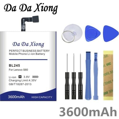 DaDaXiong 3600mAh BL245 Battery for Lenovo S60 S60T S60W