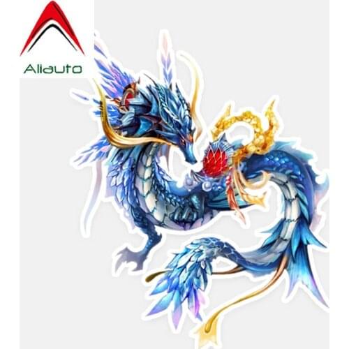 Aliauto Creative Cartoon Car Sticker Personalized Animal Dragon PVC Sunscreen Waterproof Reflective Decal Accessories,15cm*12cm
