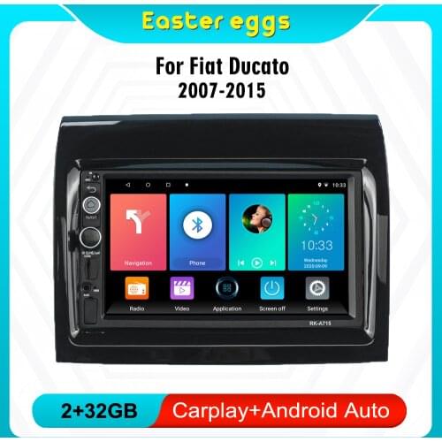 7 Inch 2 Din Android Car Radio For FIAT Ducato 2007-2015 Citroen Jumper Peugeot Boxer 2011-2015 Multimedia Player WiFi Autoradio