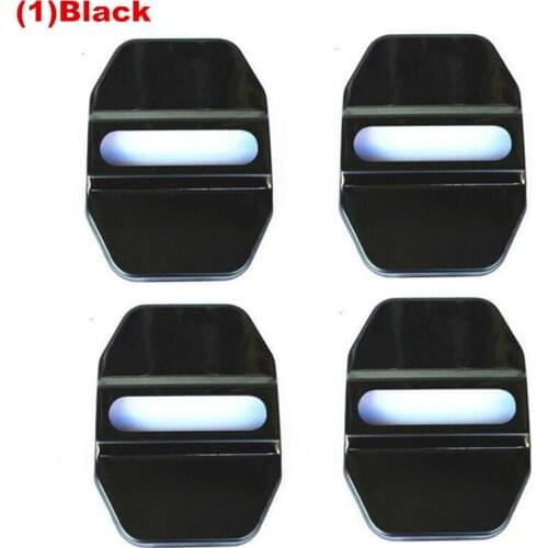 4Pcs Car Anti Rust Door Lock Protective Cover Cap With 3M Sticker For Most of Dodge Ram Caliber Journey 4 DoorLock Catchs W/Logo