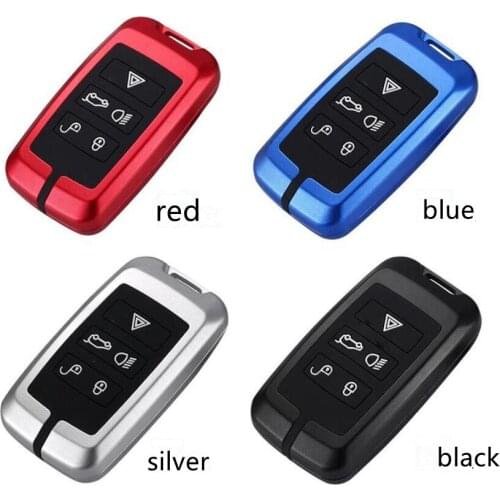 Car Aluminium Alloy& Silicone Key Case Holder For Land Rover Range Rover Discovery 5 Sport For JAGUAR XE XF XJ F PACE 2018 2019