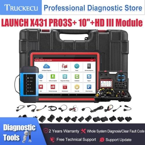 LAUNCH X431 PRO3S+ 10"Automotive professional diagnostic scanner Full System OBD OBD2 Code Reader Scan tool PRO3S PLUS pk V PRO