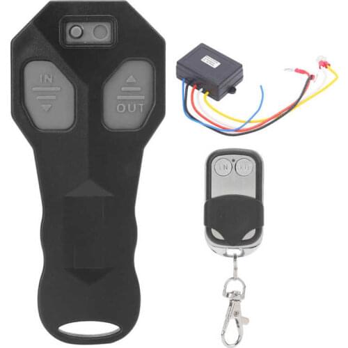 Key Chain Controller Car Winch Controller Wireless Remote Key Chain Control 12V 50ft Hand‑Hold Portable for Truck ATV