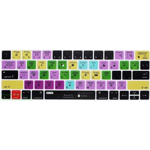For Mac OSX Hot key Functional Shortcut Keyboard Cover Keypad SKin for Macbook Pro 13" 15" Newest 2017/2016 with Touch Bar