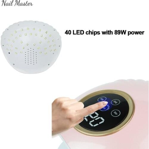 89W UV LED Nail Lamp with 40 Pcs Leds For Manicure Gel Nail Dryer Drying Nail Polish Lamp 30s/60s/90s Auto Sensor Manicure Tools