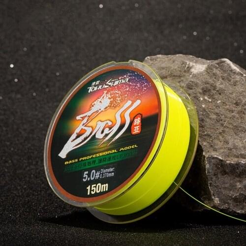 High Quality 150M Nano patent Nylon Yellow Fishing Line Rock fishing Floating lineMonofilament Fly Line For Fishing Lure Line