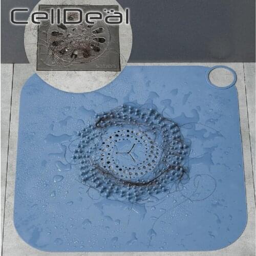 Floor Drain Cover Anti Clogging Silicone Filter Screen Household Floor Drain Pad for Kitchen Bathroom Sink Bathroom Accessories